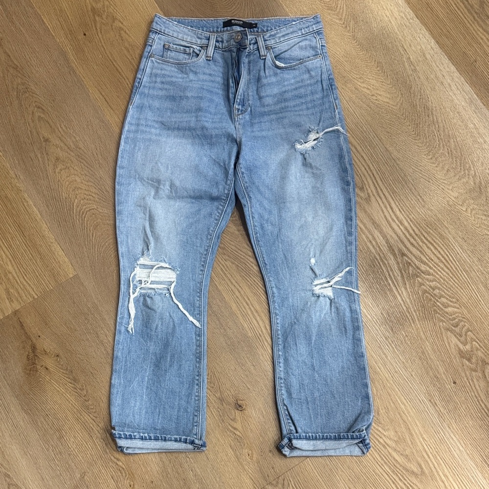 Hudson Jeans Light Blue Distressed Ankle Jeans